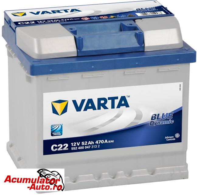 Acumulator auto VARTA Blue Dynamic 52AH