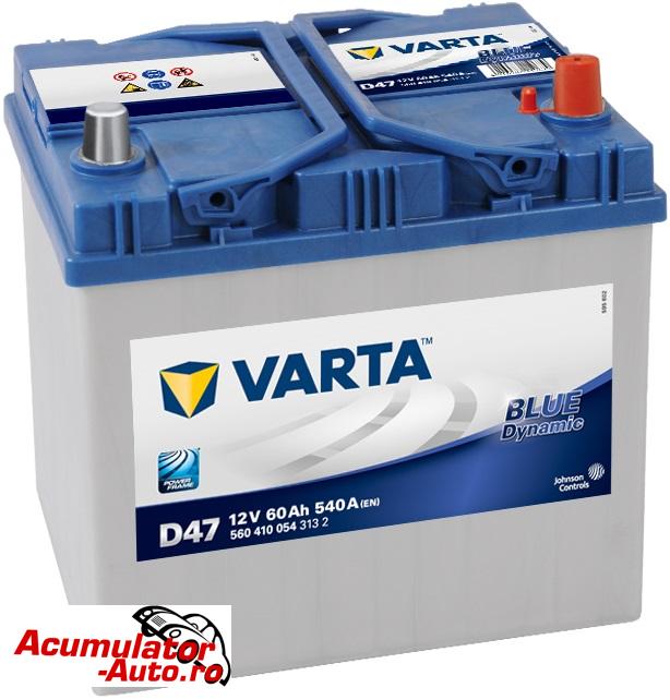 Acumulator auto VARTA Blue Dynamic 60AH Asia