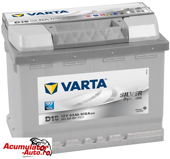 Acumulator auto VARTA Silver Dynamic 63AH