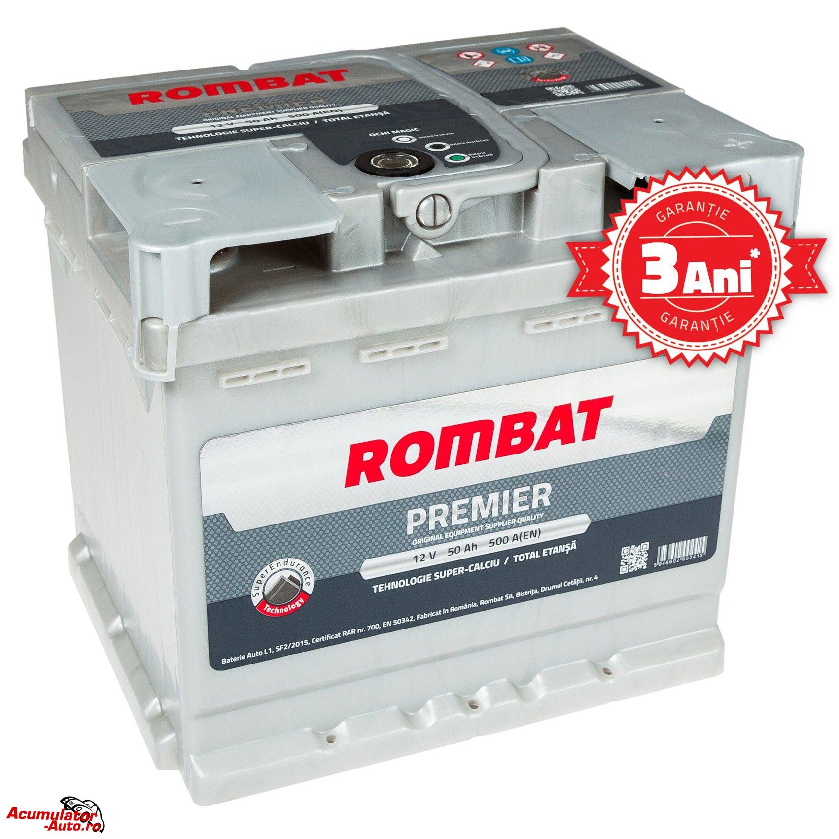 Acumulator auto ROMBAT Premier 50AH