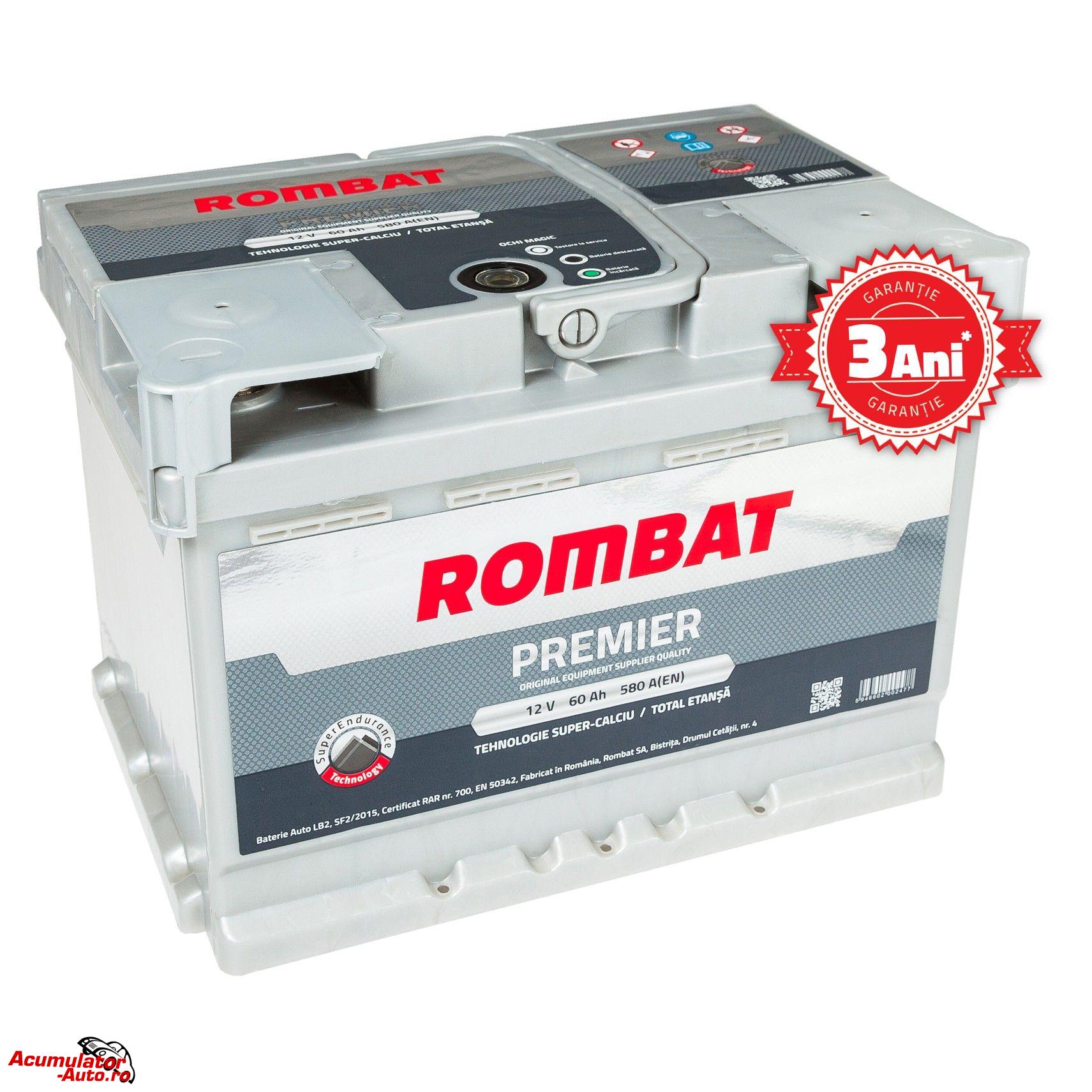 Acumulator auto ROMBAT Premier 60AH