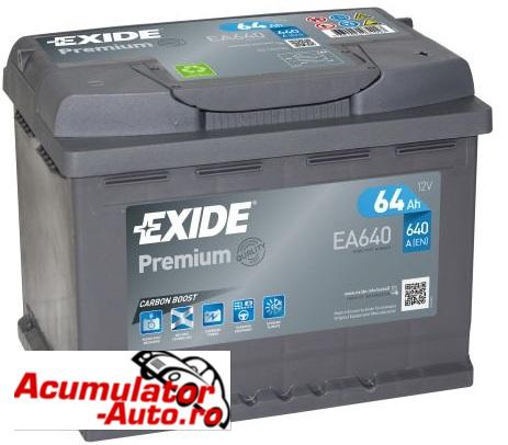 Acumulator auto Exide Premium 64Ah 640A