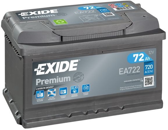 Acumulator auto Exide Premium 72Ah 720A